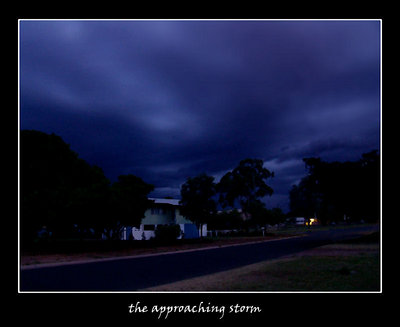 the approaching storm