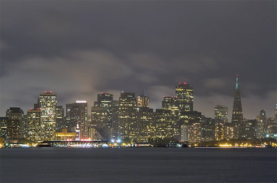 SF Skyline at night