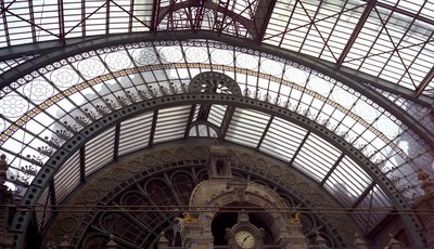 Antwerp Railway Station,(detail of  roof)