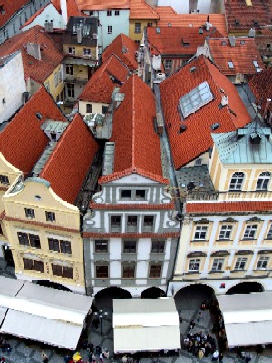 Roof in Prague 2004 April