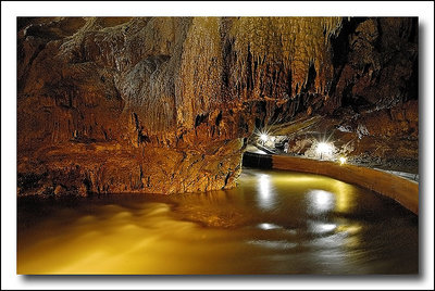 River in the cave