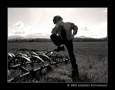 Boy in the field