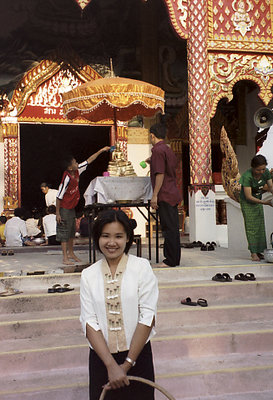 A Thai Wat at Songkran