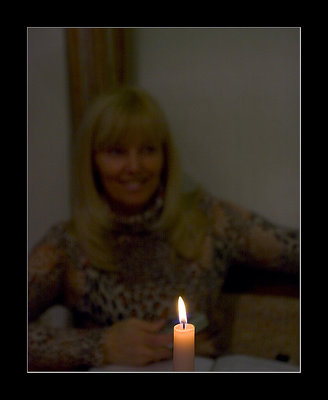 Candle light...