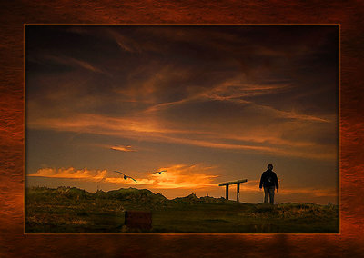 The lonely walk…
