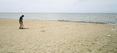 Searching for treasure - Altona Beach