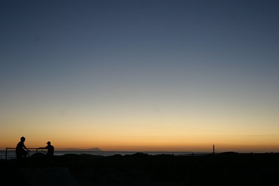 Cycle at sunset