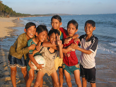 Football on the beach