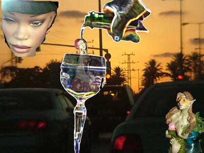 Sunset and champagne 2