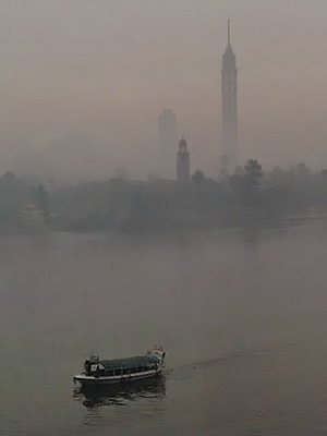 Foggy day in Egypt