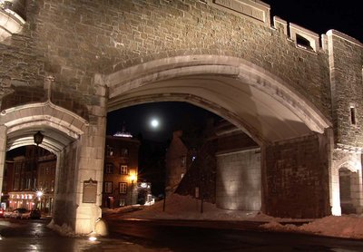 à Québec au clair de lune