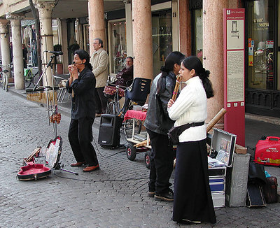 Andean musicians