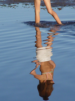 Caminando en el agua