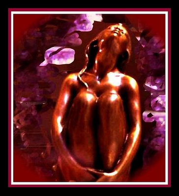 in bronze solitication....
