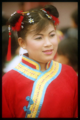 Girl with chinese dress