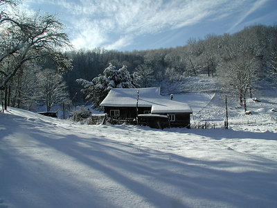 snow cabin