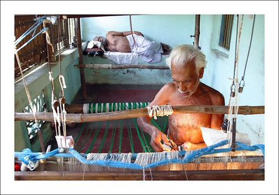 weaving and resting;