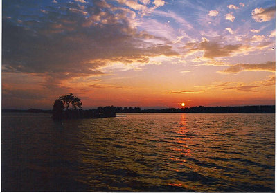 On an evening cruise