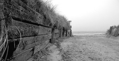 A cold day on the beach