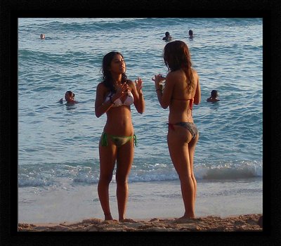 girls on the beach