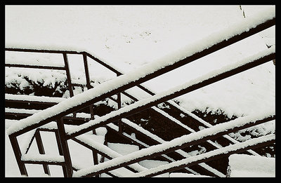 Snow and the stairs