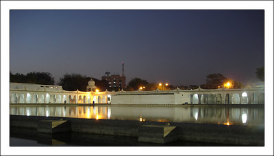 Holy water at dusk.