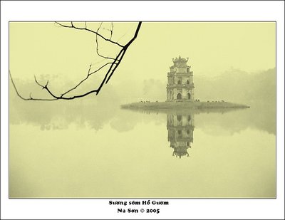 Early morning at HoanKiem Lake- Hanoi