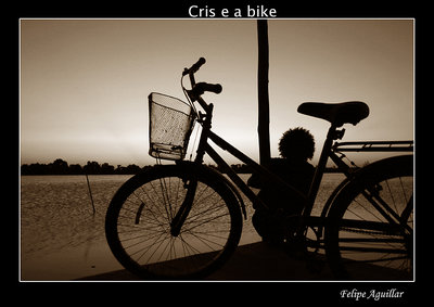 Cris e a bike