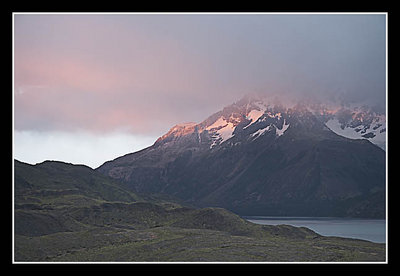 Big Paine at Dawn Under Cloud