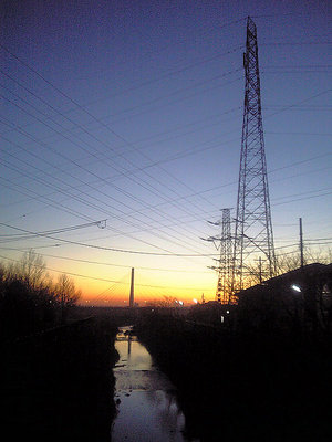 Pylons at Dawn