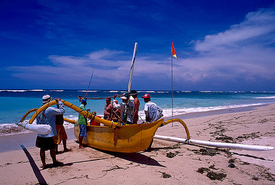Fishermen And Their Boat