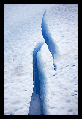 Crack in Face of Grey Glacier