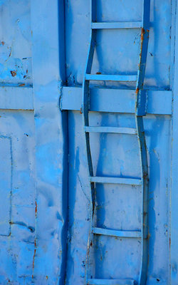 blue ladder