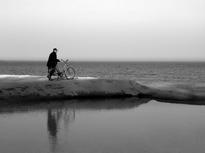 grandpa, bike & landscape