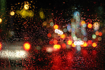 Rainy Night Abstract