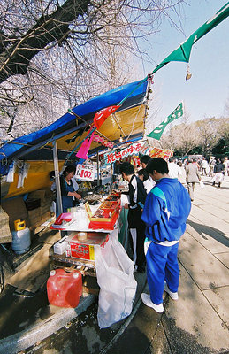 Stalls at Cherry Blossom Time