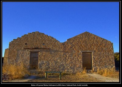 Ruins of Inneston Settlement in 1913, Innes National Park, South Australia