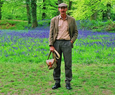 Mr Hack in the bluebell woods !!