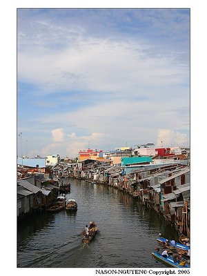 a corner of Camau city, Vietnam
