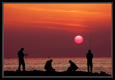 FISHING ON THE SUNSET