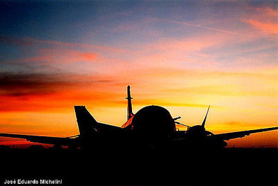 Sunrise in the airport