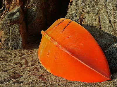 The orange stain