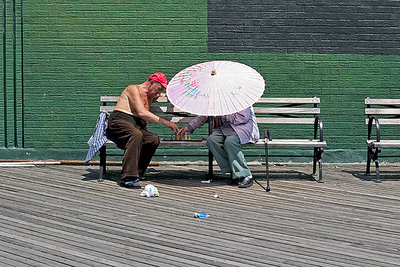 Lines, chess and umbrella