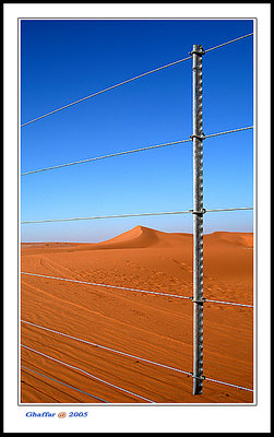 Dunes Behind Fence