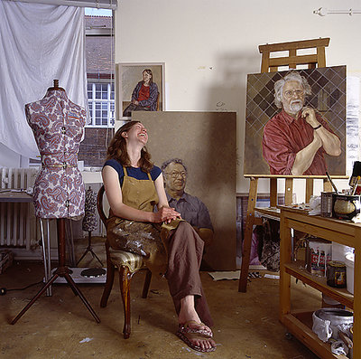 charlotte in her studio