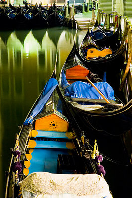 gondolas at rest