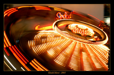 Spinning Ride at Night