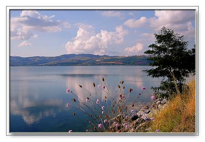 Lake, Clouds and Reflection