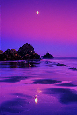 Edge of Dusk Moonrise