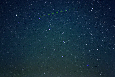 Perseid meets Big Dipper